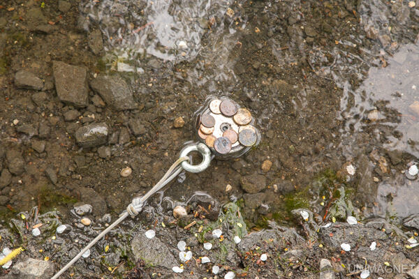 Magnet fishing. Magnet fishing